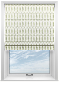 Nazca, Pistachio - Twist&Fit Roman Blind
